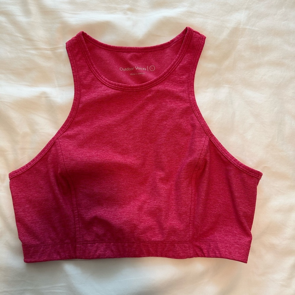 Outdoor voices high neck bra